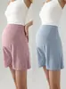 Pantalones cortos de seguridad para maternidad, pantalones cortos finos de modal de cintura alta para verano, anti-exposición, leggings holgados de talla grande, ropa de dormir para verano