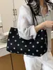 Bolso de lunares de alta calidad y gran capacidad para mujer, nuevo bolso de mano de moda otoño 2026, bolso de hombro estilo coreano para el día a día
