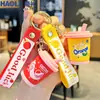 2026 Llavero Creativo de Casa Feliz Gordo de Dibujos Animados Colgante Exquisito para Mochila para Estudiantes Hombres y Mujeres Regalo de Regreso a Clases
