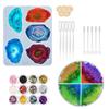 Nubes Creativo Cristal Goteo Pegamento Molde para Posavasos Hecho a Mano DIY Adornos Molde de Silicona Individual de Mesa Resina Epoxi de Silicona