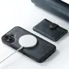 Adequado para Iphone18Promax Porta-Cartão Dois em Um Carregamento Sem Fio Magnético Magsafe Capa de Couro para Celular