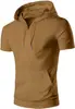 Blusão com Capuz Masculino de Verão Estilo Americano de Marca Independente, Estilo Casual Elegante, Valoriza o Corpo, Camiseta Fashion para Uso ao Ar Livre, em Estoque
