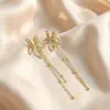 Nuevos aretes de joyería de acero de titanio para mujer, aretes de moda de alta calidad, mariposa, pez pequeño, borla, fabricantes, suministro directo especial
