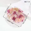 Pinza para el Cabello de Acetato Estilo Francés con Contorno Dorado, Pinza para el Cabello de Sirena, Pasador para el Cabello de Niña para Recogido en la Parte Trasera de la Cabeza, Pinza de Tiburón al por Mayor