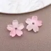 25 Tipos de Vidrio Esmaltado Degradado de 10 mm Flores de Cerezo de Cinco Pétalos Materiales para Accesorios de Cabello Hechos a Mano Estilo Vintage