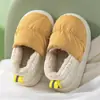 Pantuflas de Algodón para Niños Invierno Talón de Bolsa Impermeables Antideslizantes Pequeñas Grandes Niños y Niñas Gruesas Suela Suave Forradas de Felpa Calientes Zapatos de Algodón para Bebé
