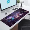 Juego Cyberpunk Tecnología Futurista Alfombrilla de Ratón Súper Grande Tecnología de Gaming E-Sports Alfombrilla de Oficina Extra Grande Borde Antideslizante con Bloqueo