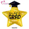 Globos de Graduación, Globos de Birrete de Doctor, Globos de Papel de Aluminio, Globos de Dibujos Animados para Fiesta de Celebración Escolar Temporada de Graduación Globos de Mono en Stock