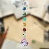 Atrapasol Iluminación de Cristal Colgante de Bola de Cristal Cuentas Octagonales de Colores Colgante de Flor de Cristal DIY Venta Caliente Transfronteriza