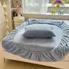 Sábanas Ajustables de Terciopelo de Leche para Temporada 2025 Nuevo Diseño Jacquard de Onda de Agua Forradas de Vellón Engrosadas Cálidas y Resistentes al Frío Sábanas de Cama Todo Incluido