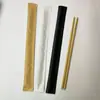 Pauzinhos Descartáveis Bambu Embalagem Papel Kraft Hotel Fast Food Embalagem para Levar Embalagem Individual Separada de Alta Qualidade Pauzinhos Carbonizados