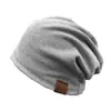 Nuevo gorro de cabeza de bolsa versátil gorro de punto de otoño e invierno para niños gorro cálido de lana para interiores gorro de lana con forro polar