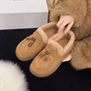 Invierno Nuevo Estilo Forro de Polar Engrosado Cálido Cómodo Mocasines Moda Versátil Antideslizante Suela Suave Zapatos de Algodón Venta al por Mayor