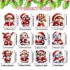 Nuevos Adornos Navideños de Madera Transfronterizos, Decoraciones Navideñas Hechas a Mano de Papá Noel Animales Árbol