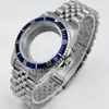 Acessórios para relógio: Caixa e pulseira de relógio de aço inoxidável de 39 mm, atende aos requisitos diários de à prova d'água