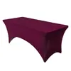 Funda elástica para mesa de comercio exterior de 4 pies y 6 pies, funda para mesa de cóctel, funda de mesa rectangular para conferencias, bodas y banquetes, mantel elástico