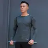 Camiseta de Entrenamiento Masculina de Manga 3/4 de Secado Rápido Transpirable Alta Elasticidad para Correr
