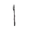 Cuchillo y tenedor de acero inoxidable para pastel de luna, creativo tenedor de fruta dorada con patrón de rama, juego de cuchillo y tenedor para pastel de luna desechable.