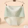 Ropa interior de algodón puro de cintura alta para madres de mediana edad, Talla grande 100 kg para mujeres de talla grande, Transpirables, Ampliados, Antibacterianos, Pantalones cortos para mujer