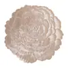 Alfombrilla de Escritorio Aislante Térmico con Estampado Floral de Primavera, PVC Dorado Estampado, Impermeable, Alfombrilla Decorativa de Escritorio Estilo Ins de Gama Alta, Manteles Individuales, Manteles para Tazones