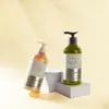 Botella de Champú Redonda de Fondo Grueso de Gran Capacidad 500 ml, Botella de Crema para Masajes de Salón de Belleza, Material de Empaque para Mascotas, Botella de Loción Tipo Presión