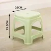 Banqueta de Plástico para Uso Doméstico na Sala de Estar, Espessada para Adultos, Banqueta Econômica para Mesa de Jantar, Cadeira de Borracha, Fabricante Banqueta Alta, Design Simples e Criativo