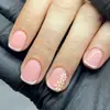 Uñas Cortas Usables de Flores Simples y Frescas Manicura Francesa Clásica Blanca Uñas Cuadradas Cortas Uñas Postizas Venta al por Mayor