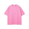 Nuevo Producto de Manga Corta 275g Tono Tierra Holgado Camiseta de Manga Corta Lisa para Hombre Niebla Algodón Puro Marca Trendy para Hombre Ropa para Hombre Tallas Grandes