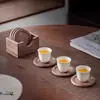 Porta-copos de Chá Personalizado em Madeira Maciça Acessórios para Conjunto de Chá Kung Fu Cerimônia do Chá Novo Estilo Chinês Tapete Isolante Bandeja de Chá Suporte para Porta-copos de Chá