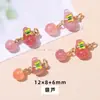 Accesorios de ágata Yanyuan color carmesí, colgante con forma de calabaza, accesorios para joyería DIY, pulsera de múltiples cuentas, colgante pequeño, directo de fábrica