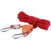 Cuerda para tienda de campaña al aire libre, cuerda fija, toldo, cuerda resistente al viento, polea, regulador, cuerda reflectante, hebilla de presión de aluminio, cordón