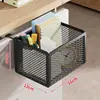 Estante de Almacenamiento Lateral de Escritorio Organizador de Escritorio para Estudiantes Cesta Colgante para Escritorio de Oficina sin Perforaciones Caja de Almacenamiento Colgante Artefacto para Estación de Trabajo