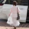 Roupas Infantis Verão 2026 Nova Menina Doce Estilo Coreano Crianças Médias e Grandes Desenho Animado Letra Solta Grande T Transfronteiriça Roupas Infantis