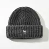 Chapéu de Lã com Circunferência de Cabeça Grande para Mulheres, Gorro Fashion para Outono e Inverno, Afina o Rosto, Chapéu Versátil com Proteção para Ouvido, Touca de Tricô Quente