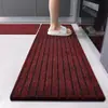 Alfombra Antideslizante de TPR con Siete Rayas para Entrada, Personalizable, Resistente al Aceite, Resistente al Desgaste, Adecuada para la Entrada de la Cocina y el Baño del Hogar
