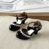 Zapatos de Princesa para Niña 2026 Primavera/Otoño Nuevos Sandalias de Tacón Alto de Suela Suave para Niños Zapatos Individuales Elegantes para Niñas Zapatos de Moda para Actuación