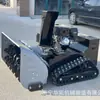 Quitanieves teledirigido con orugas personalizado, máquina quitanieves de largo alcance para carreteras municipales y de fábricas, máquina automática para quitar nieve en exteriores
