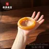 Pulsera de Jade Huanglong Natural, Brazalete Plano de Jade Hilo Dorado, Jadeita de Cuarcita para Mujer en Color Amarillo Jadeíta, Joyería Versátil de Jadeíta