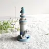 Promoción de Fábrica Mini Faro de Madera de 13 cm Viento Mediterráneo Artesanías de Joyería Adornos de Faro Marino Souvenirs