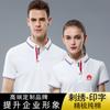 Roupas de trabalho T-shirt de algodão penteado de manga curta lapela camisa POLO verão publicidade cultural camisa bordado logotipo atacado
