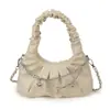 Bolsa Pequeña Plisada de Verano para Mujer, Bolso Cruzado Versátil de Nueva Moda, Bolso de Mano para Axila tipo Nube, Bolso Tote Pequeño