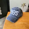 Nueva Gorra de Béisbol Bordada con Letra, Estilo Americano Lavada Vintage Versátil Protección Solar para Exteriores Casual para Hombres