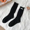 Calcetines Finos de Media Pantorrilla para Mujer de Primavera y Verano, Estilo Coreano Ins Estilo Ballet Calcetines de Algodón, Calcetines Largos Sin Costuras para Mujer