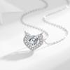 Colar em Prata de Lei S925 com um Toque de Luxo de Nicho, Totalmente Adornado com Diamantes, para Amantes e Mulheres