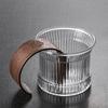 Martelo Padrão de Vidro Master Cup Doméstico Kung Fu Tea Set estilo japonês resistente ao calor vertical padrão pequeno xícara de chá única tigela de chá xícara de degustação de chá