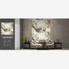 Adesivos de Azulejo de Mármore para Exportação Transfronteiriça Rolo Grande Dourado Decoração de Renovação de Parede Papel de Parede Impermeável e Anti-incrustante