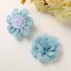 Atmosfera de fada da primavera sensação de malha de seda brilhante camélia diy acessórios de cabelo cocar anel de cabelo acessórios de vestuário atacado