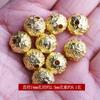Contas redondas de prata tibetana mantra de seis palavras contas da sorte contas soltas material criativo feito à mão com contas contas de Buda pulseira acessórios DIY