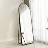 Espejo de Cuerpo Entero de Moda para Dormitorio, Espejo de Tocador de Pared para Niñas, Espejo de Pie, Espejo de Pared 3D para Uso Doméstico