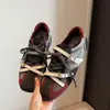 Zapatos de mujer de bloques de color retro, nuevo modelo otoño 2026, zapatillas de entrenamiento alemanas de doble correa, zapatos deportivos casuales de suela blanda para mujer